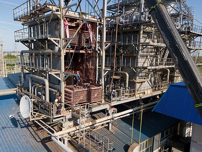 Replacement of convective units at the Ural gas turbine power plant