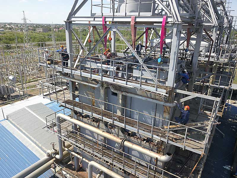 How is the work on replacing convective blocks going?