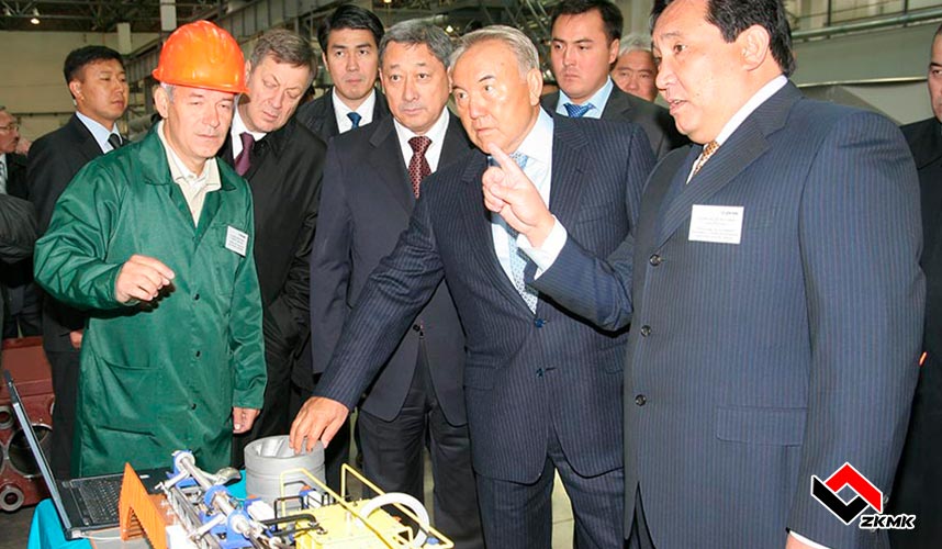 первый президент Казахстана посетил АО 